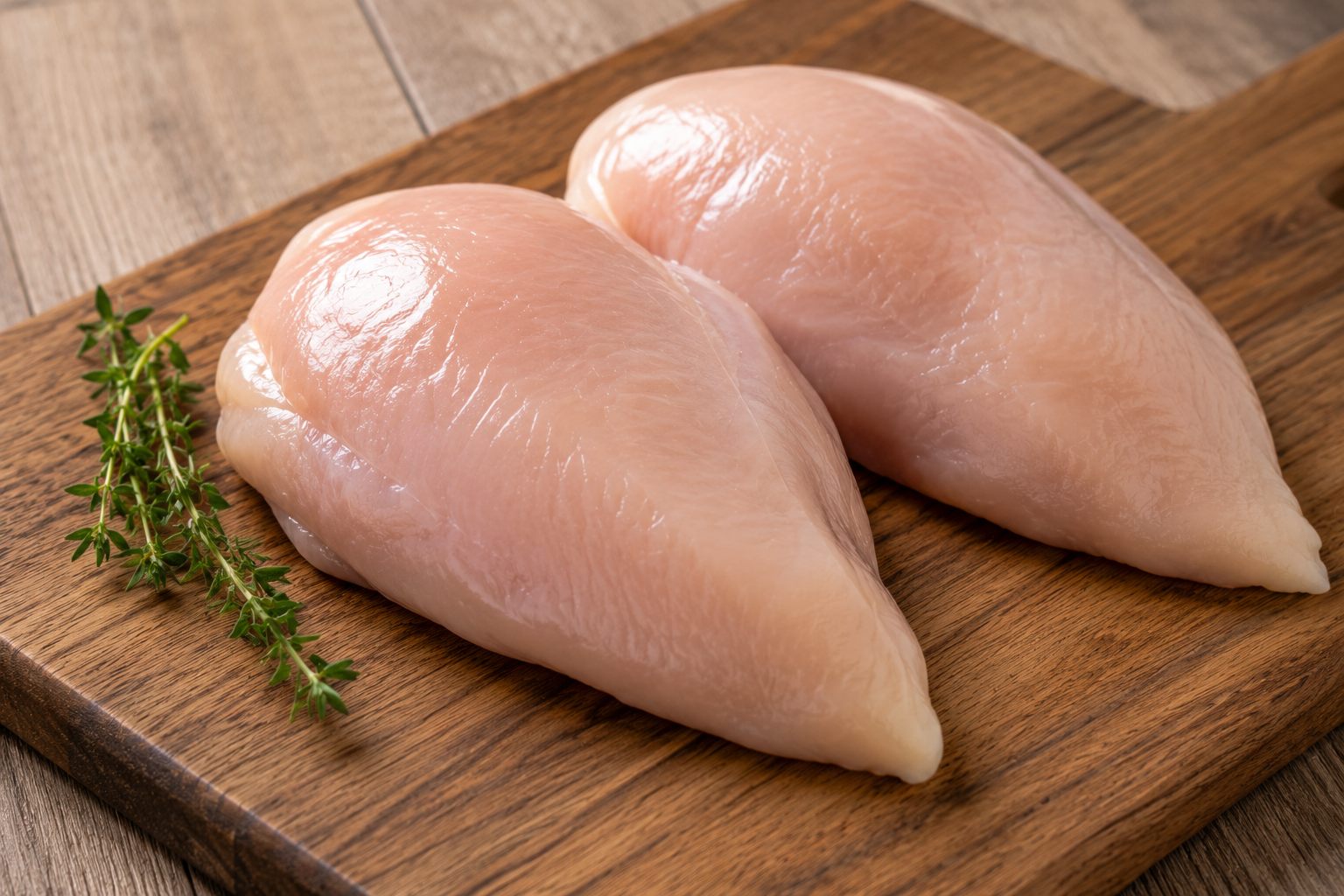 Single Protein — raw chicken breast on cutting board