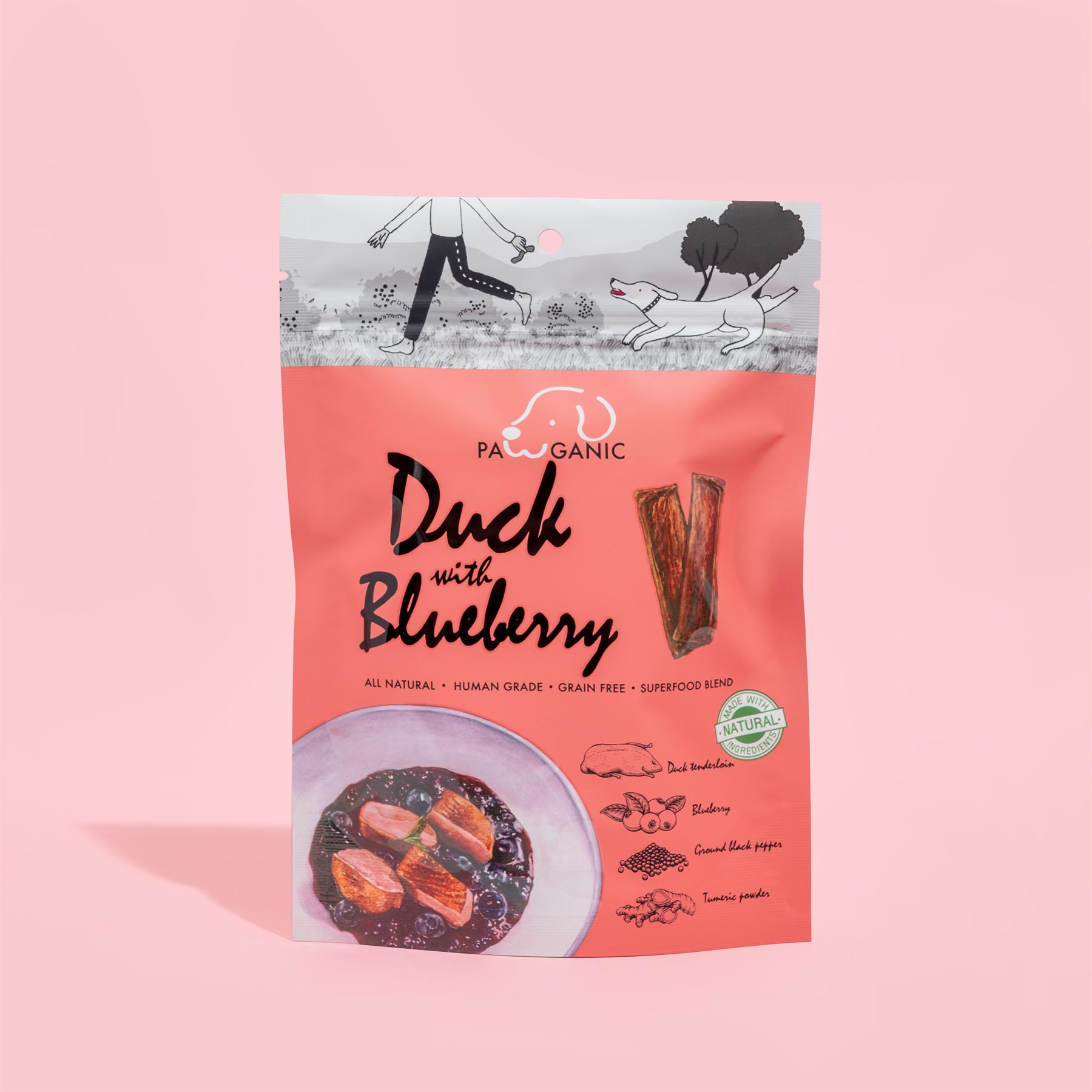 Duck with Blueberry